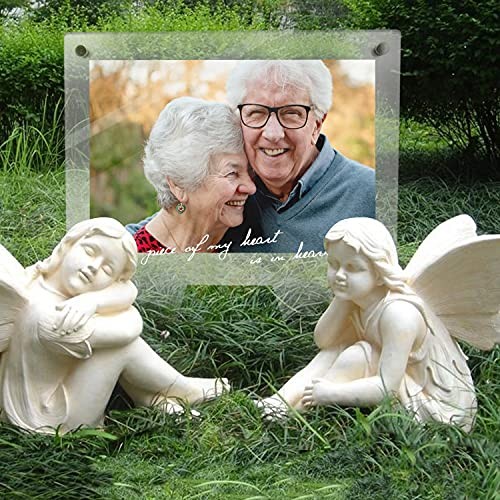 5×7 Waterproof Picture Frame for Grave Always in My Heart My heart in heaven