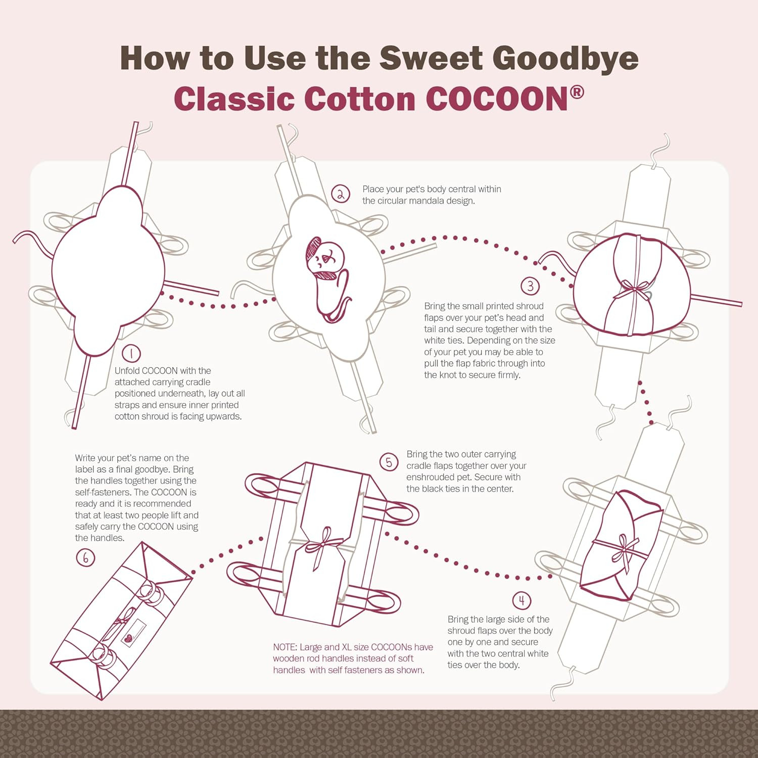 Cocoon® – Eco-Friendly Pet Burial & Cremation Ceremony Kit (Classic Cotton)- Cas
