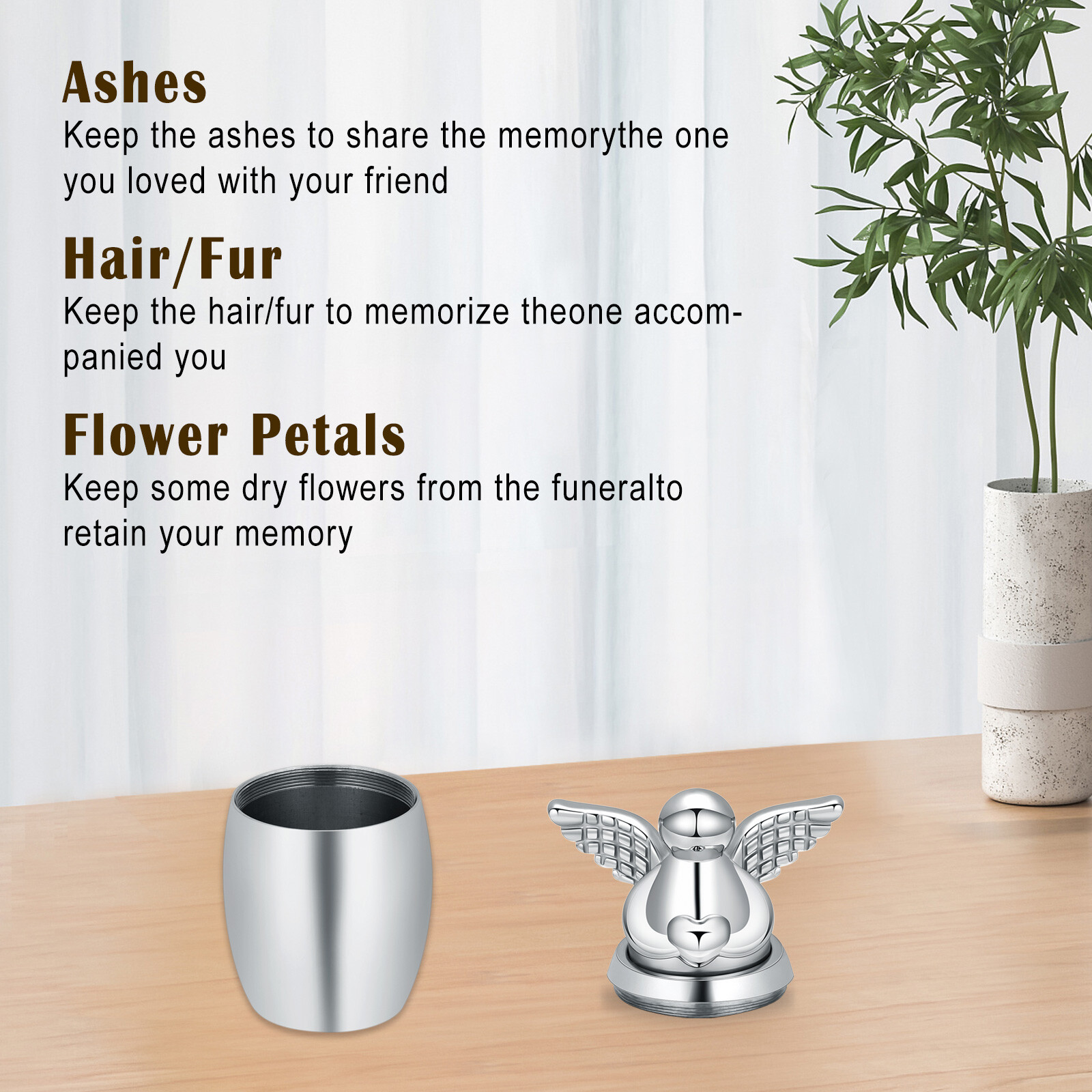 Small Angel Keepsake Urns for Human Ashes Memorial Mini Cremation Urns for Ashes