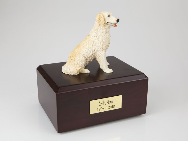 Golden Retriever Blond Pet Cremation Urn Available in 3 Diff Colors & 4 Sizes