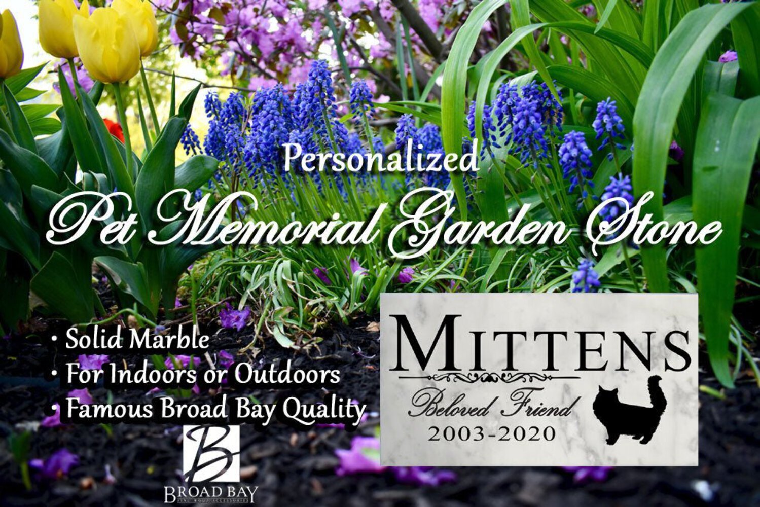 Cat Memorial Stone Plaque Personalized Beloved Friend Marker