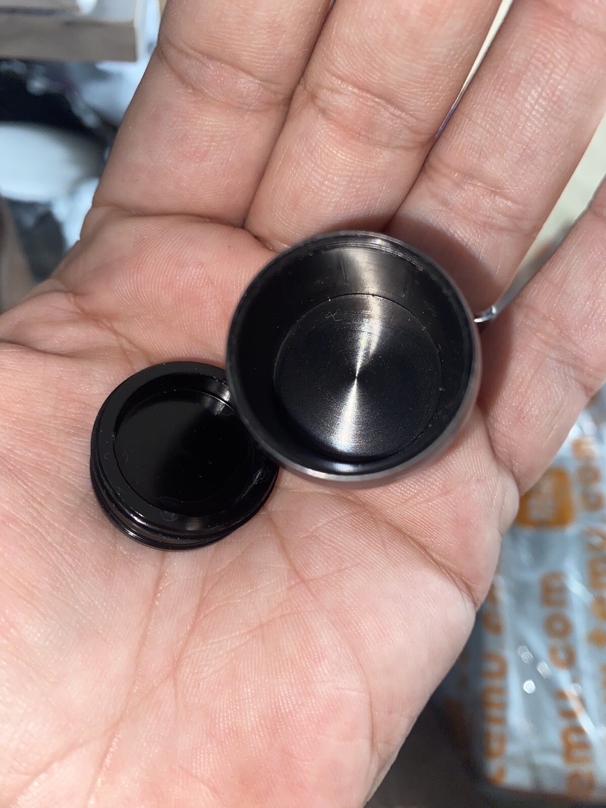 Black Steel Mini Memorial Cremation Keepsake Urns For Pet Dogs Cats Ashes Small
