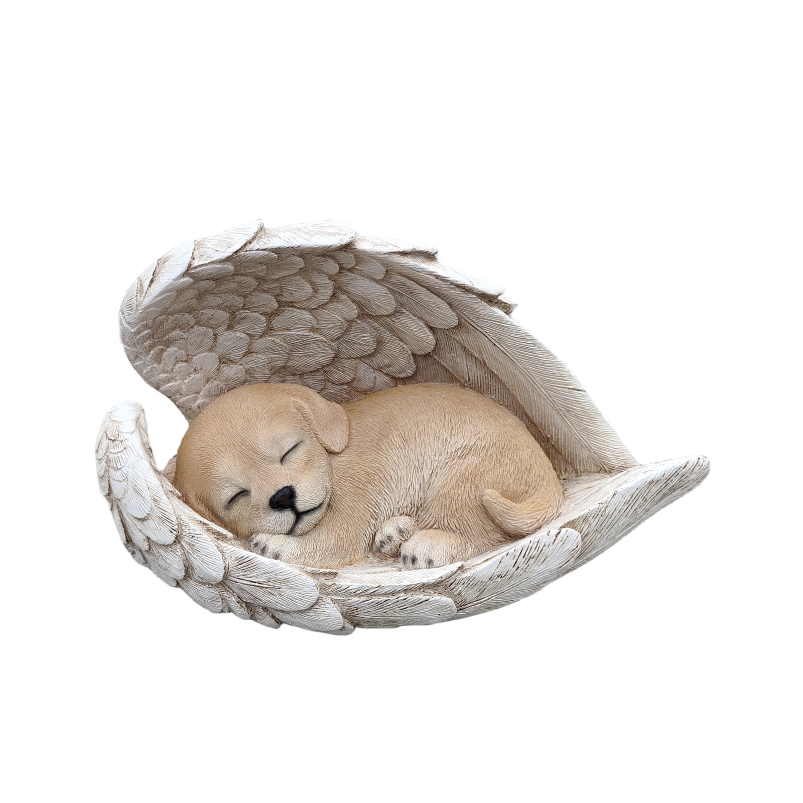 Angel Dog Garden Statue Puppy Sleeping Pet Memorial Bereavement Gift