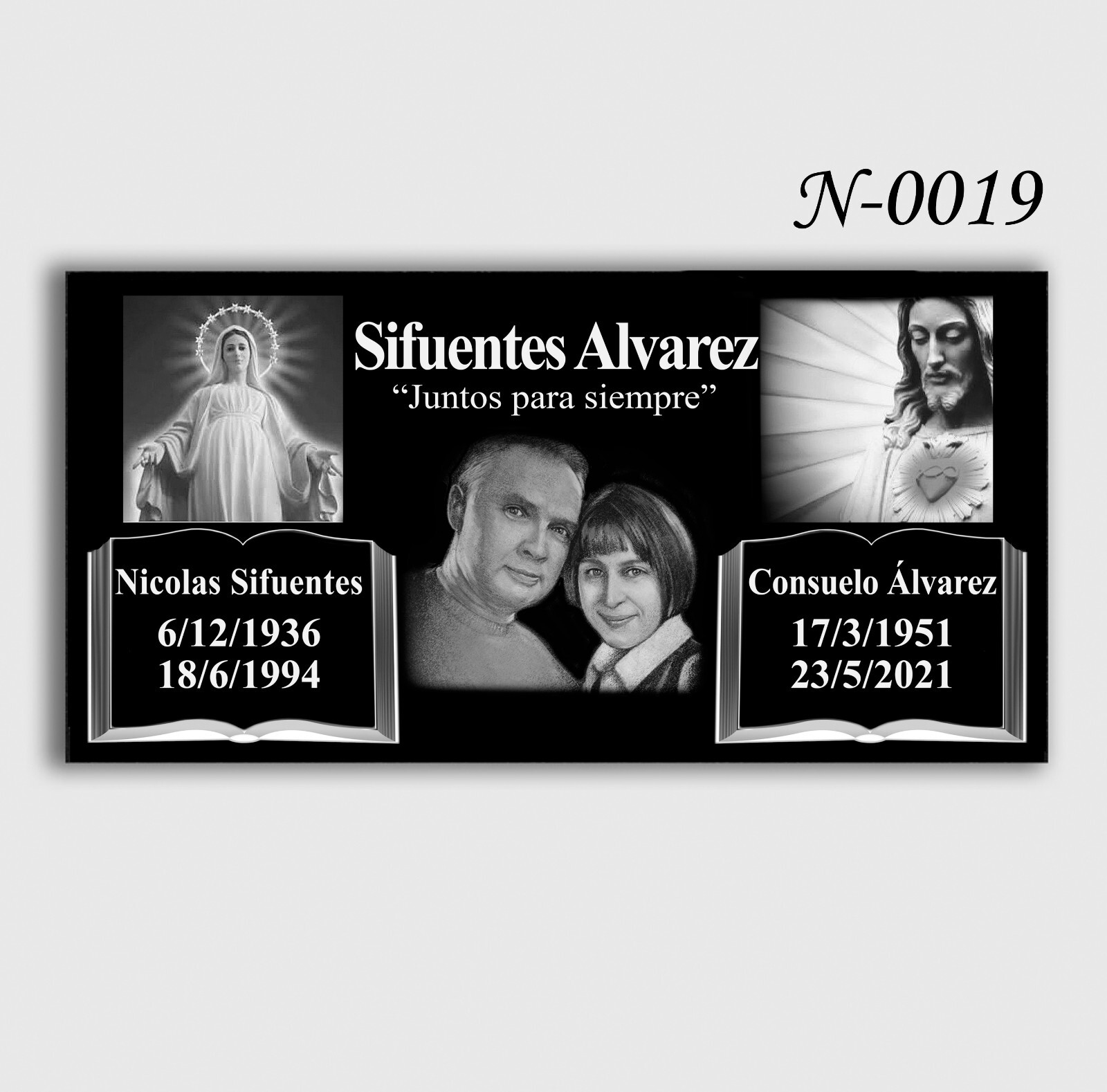 16″х8″х3″ inch Large Pet Headstone  Diamond Engraved on the Grave Marker Granite