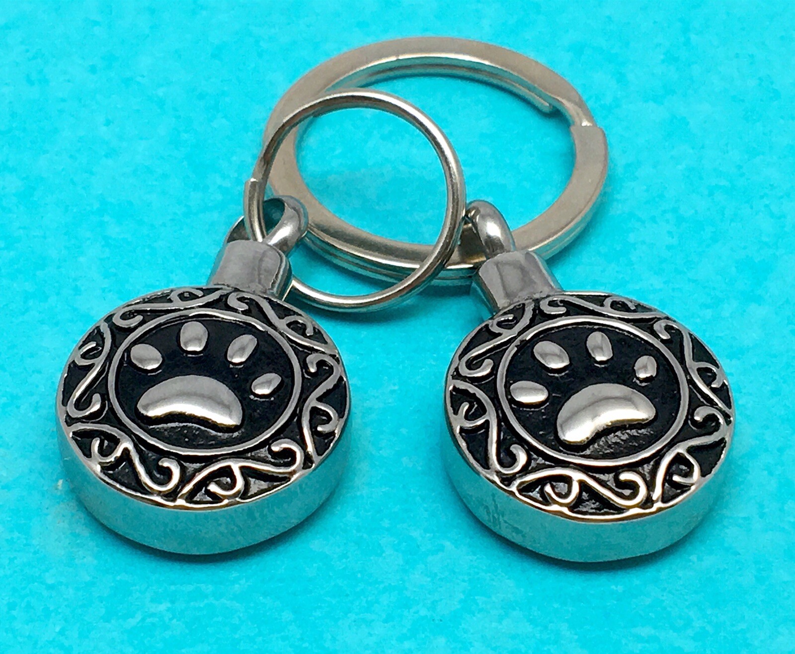 Celtic Paw Print Pet Cremation Jewelry Ashes Urn Necklace Ash Pendant Dog Cat