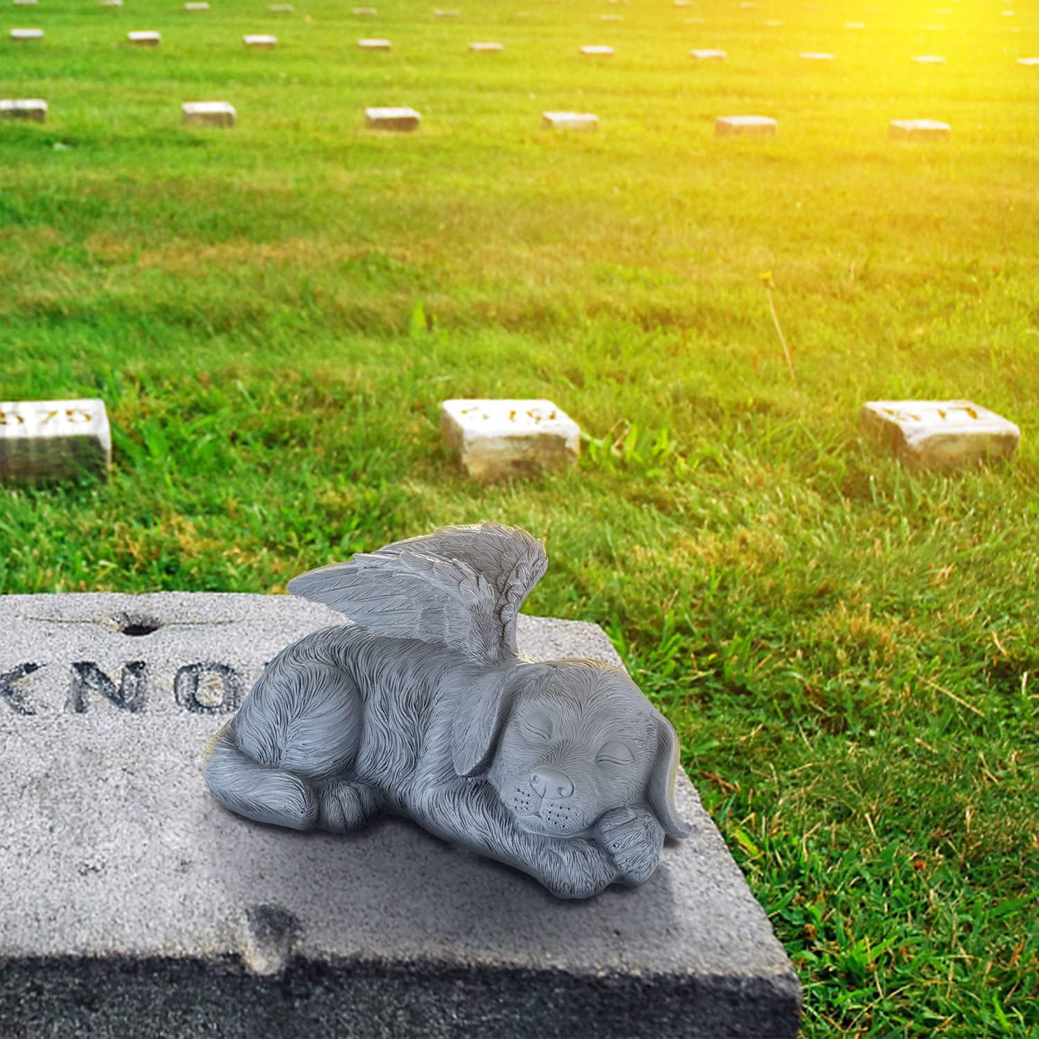 :The Dog Angel Memorial Statue,Dog Angle Memorial Placed in Indoor Angel Decorat