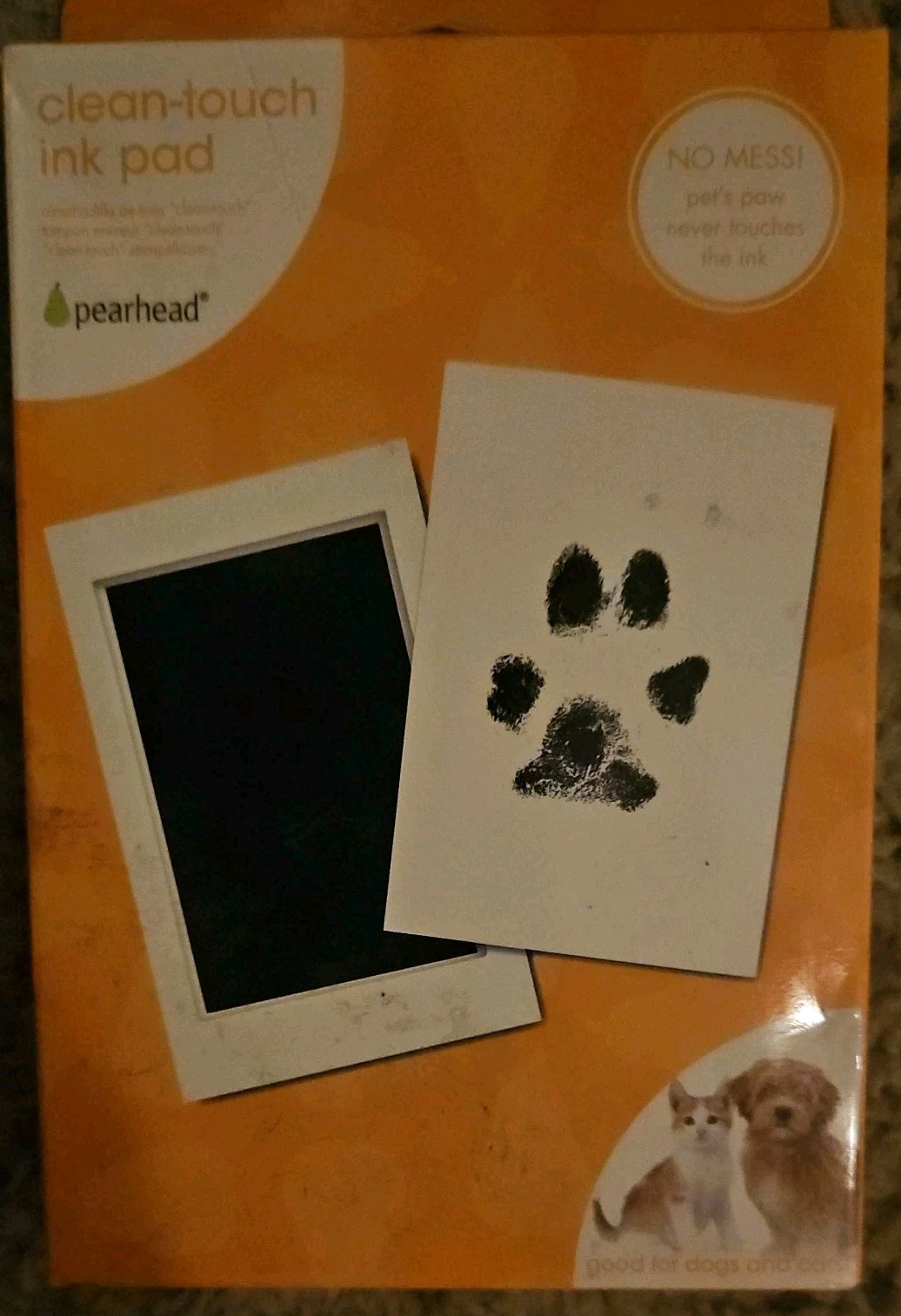 Paw Print Clean Touch Ink Pad Kit for Dogs and Cats Pet Owner Keepsake DIY In…
