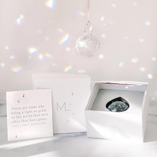 Modern Grief Gift, 40mm Crystal Ornament Rainbow Maker, Unique Memorialight