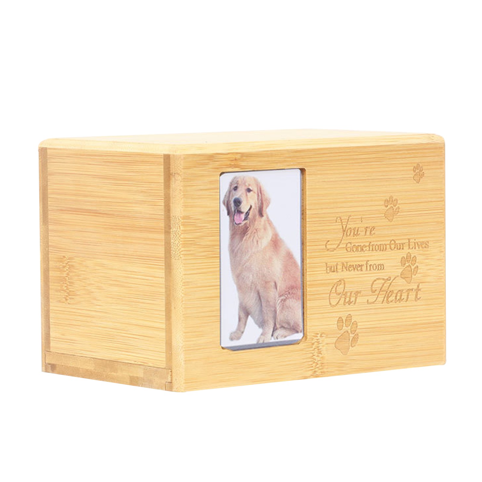 Pet Memorial Urns for Dog or Cat Memory Box with Photo Frame Pet Cremation Urns