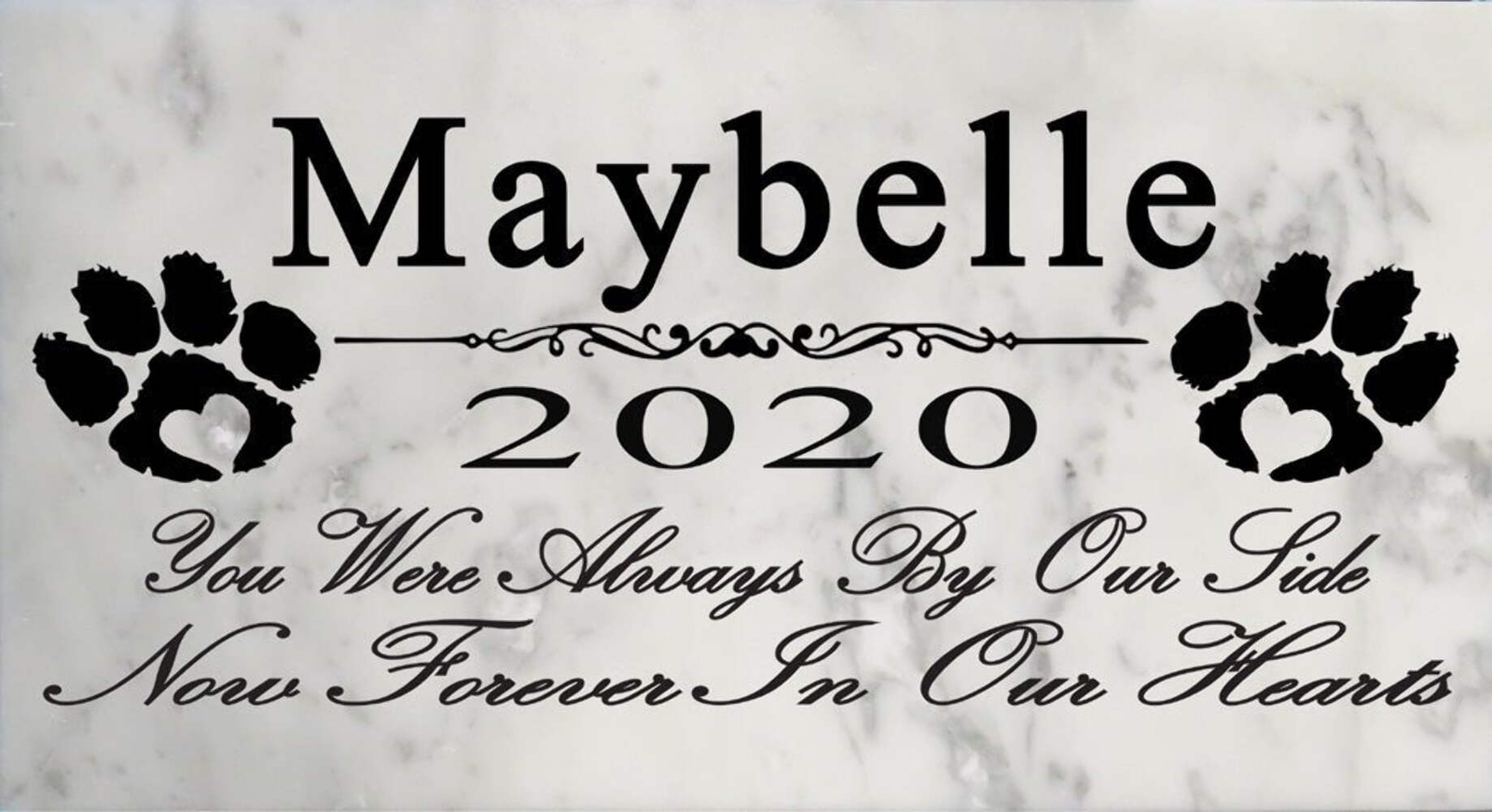 Personalized Dog Memorial Gift Stone CUSTOM Pet Grave Marker You Were Always By