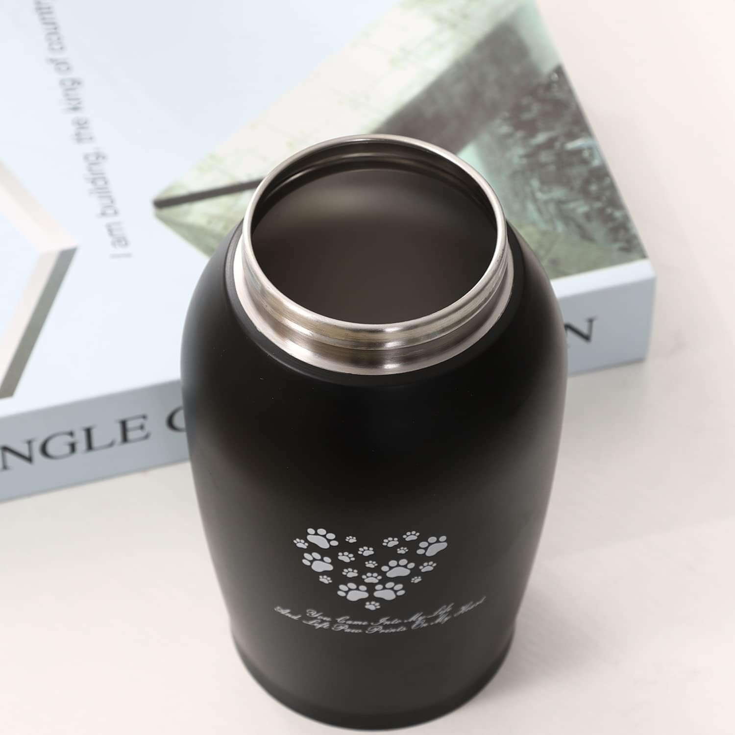 Premium Stainless Steel Pet Urn – Respectful Memorial for Pets up to 75 lbs