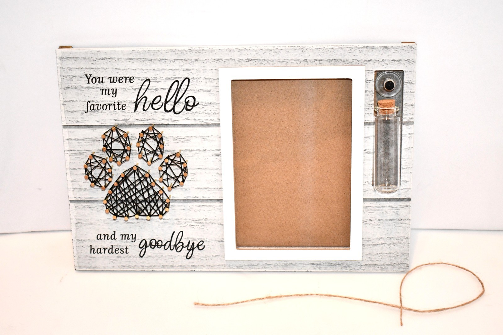 Gluimayo Dog Memorial Gifts – Rotating Wooden Picture Frame for 4×6 Photos, NWT