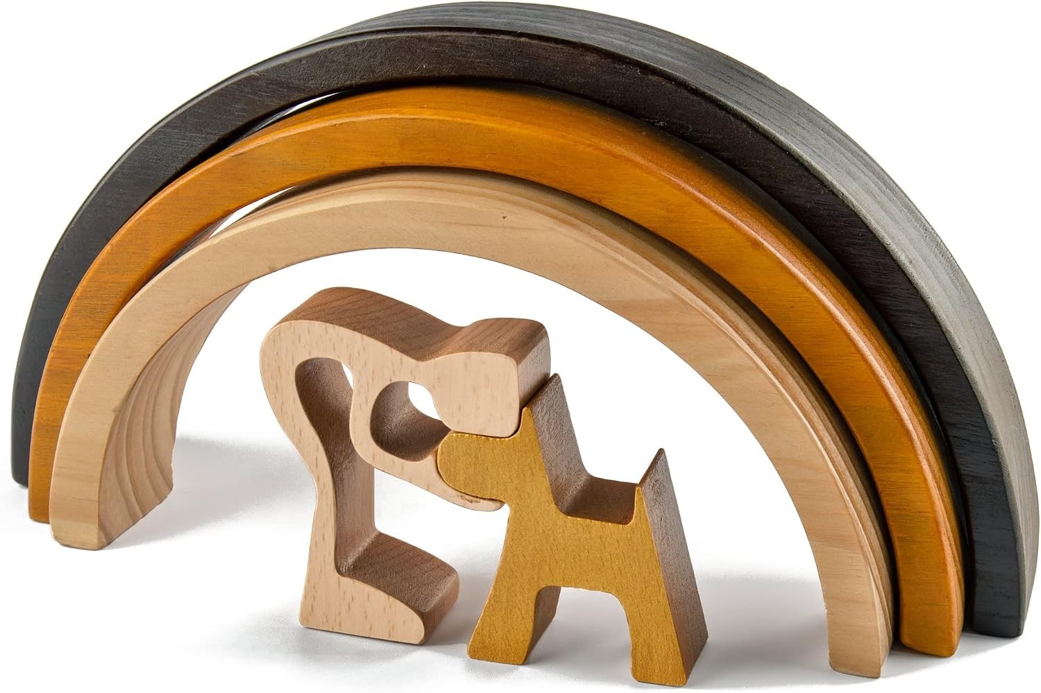 Handcrafted Wooden Pet Memorial – Rainbow Bridge Tribute