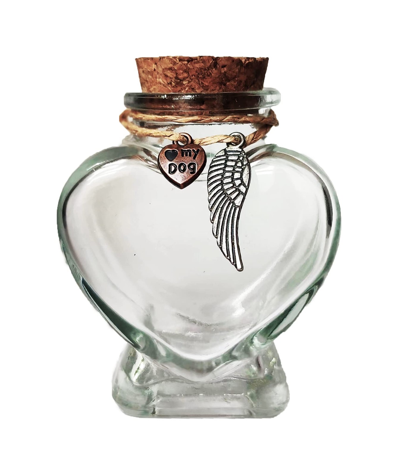 Fight Club Memorial Bottle for pet Hair，Pet Fur Clear