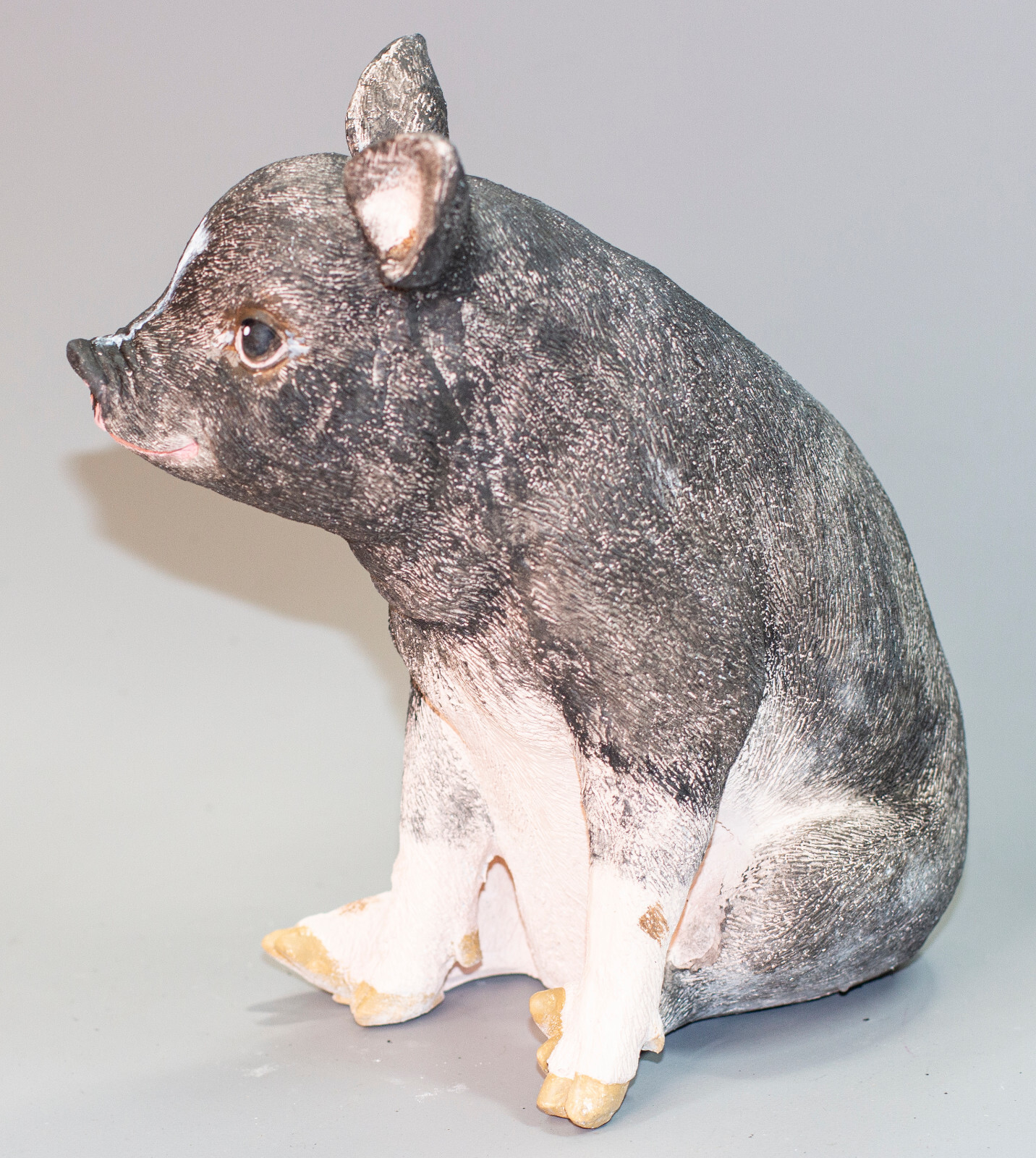 Black Pig Urn Pet Ashes Cremation Statue Memorial Grave Figure Funeral Keepsake