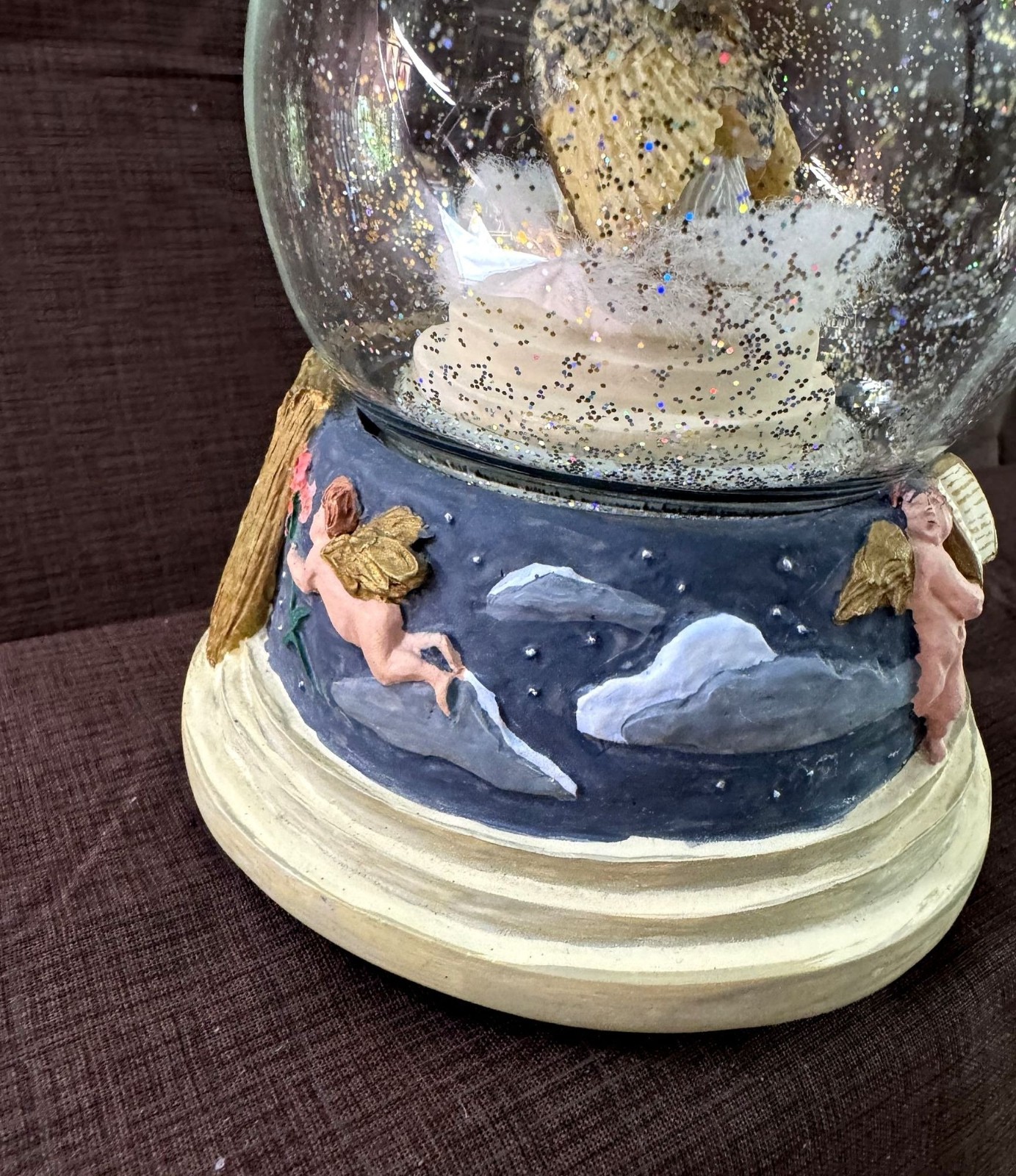 Pet Memorial Music Globe Rainbow Bridge Angel Dog Sympathy Gift