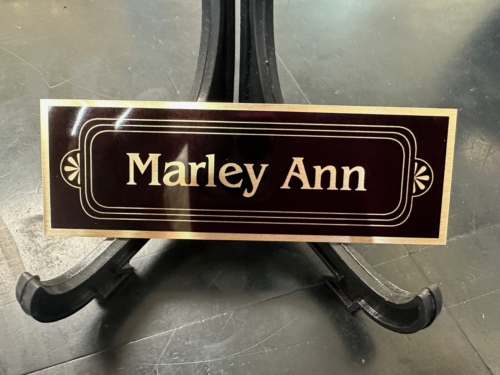 1 1/2″ x 4 1/2″ Customized Aluminum Plate for Pet Memoiral Urn