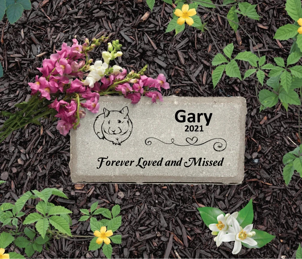 Guinea Pig Memorial – Personalized Pet Memorial Stone – Pet Loss sympathy Gift