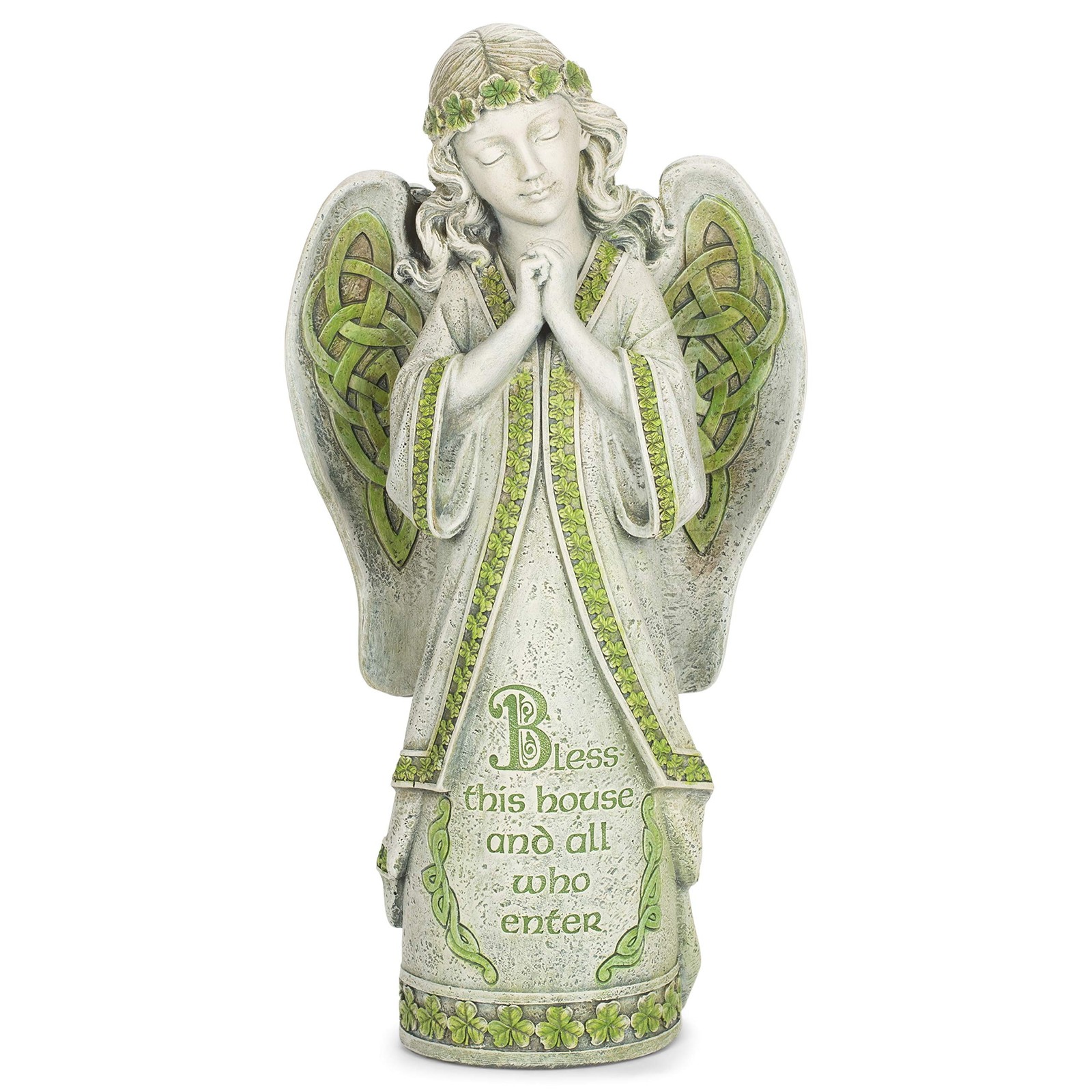Joseph’s Studio by Roman, 14.5″ H Celtic Angel Garden Statue, Outdoor Décor
