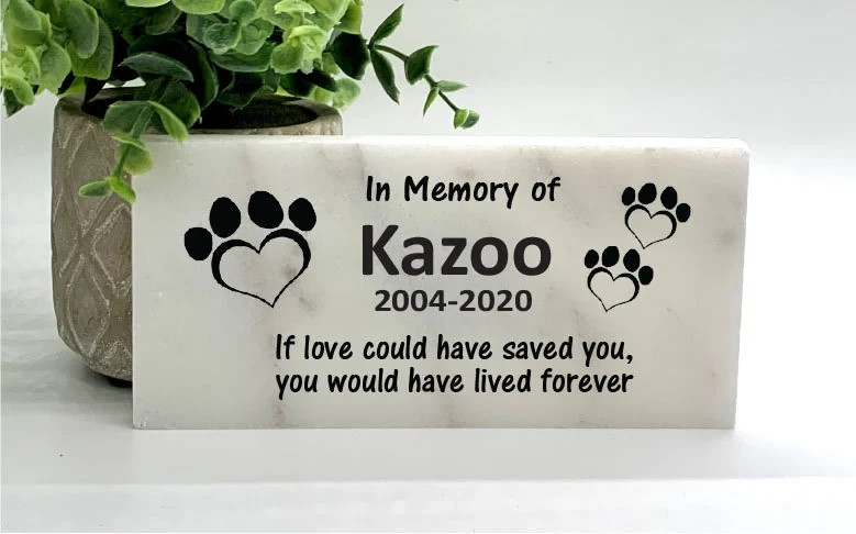Dog Memorial – Personalized Pet Memorial Stone – Pet Loss sympathy Gift