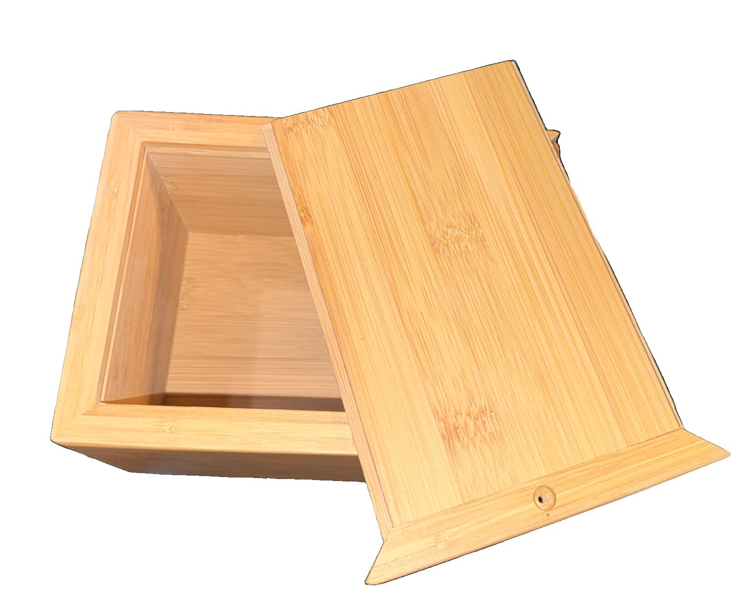 Silicute Pet Urn Wood Box 8x4x5 ashes cremation Bamboo Memorial Funeral Pets New