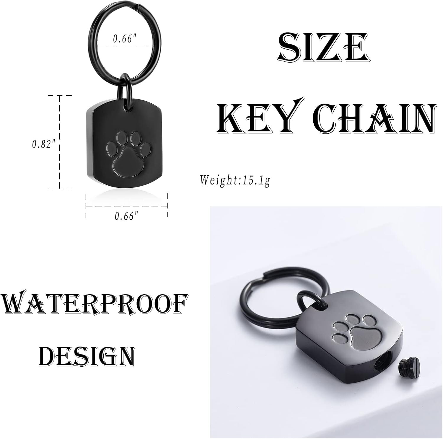 Cremation Jewelry Stainless Steel Small Urn Necklace Pet Memorial Keepsake Pe…