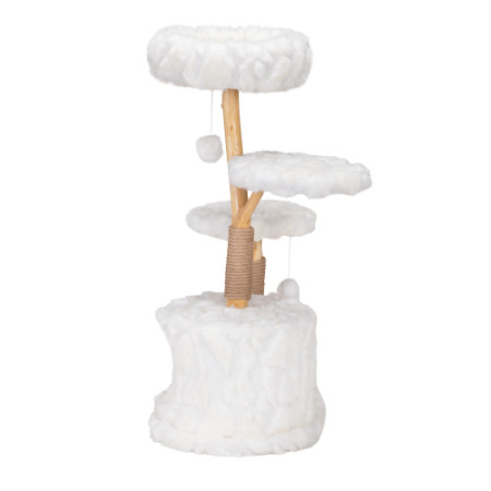 Modern Cat Tree, Natural Branch Cat Tower, Luxury Cat Condo, Indoor Cat Furnitur