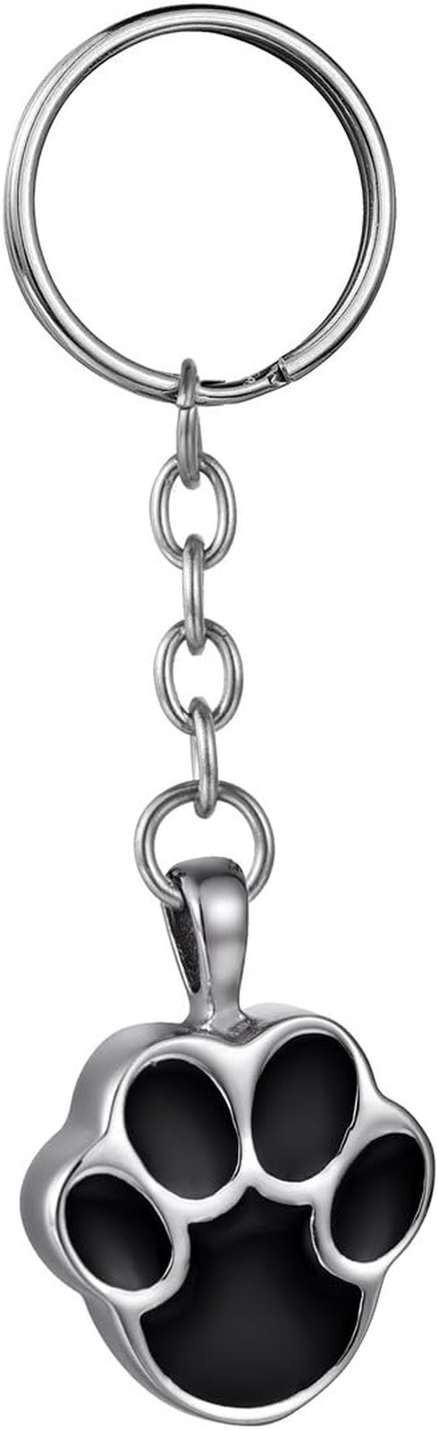 Pet Paw/Dog Paw Stainless Steel Urn Pendant Keyring Ash Memorial Keepsake Cremat