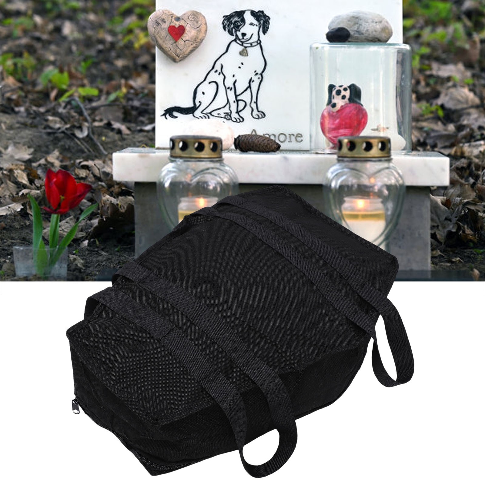 Biodegradable Pet Burial Bag Non Woven Fabric Cremation Casket For Animals