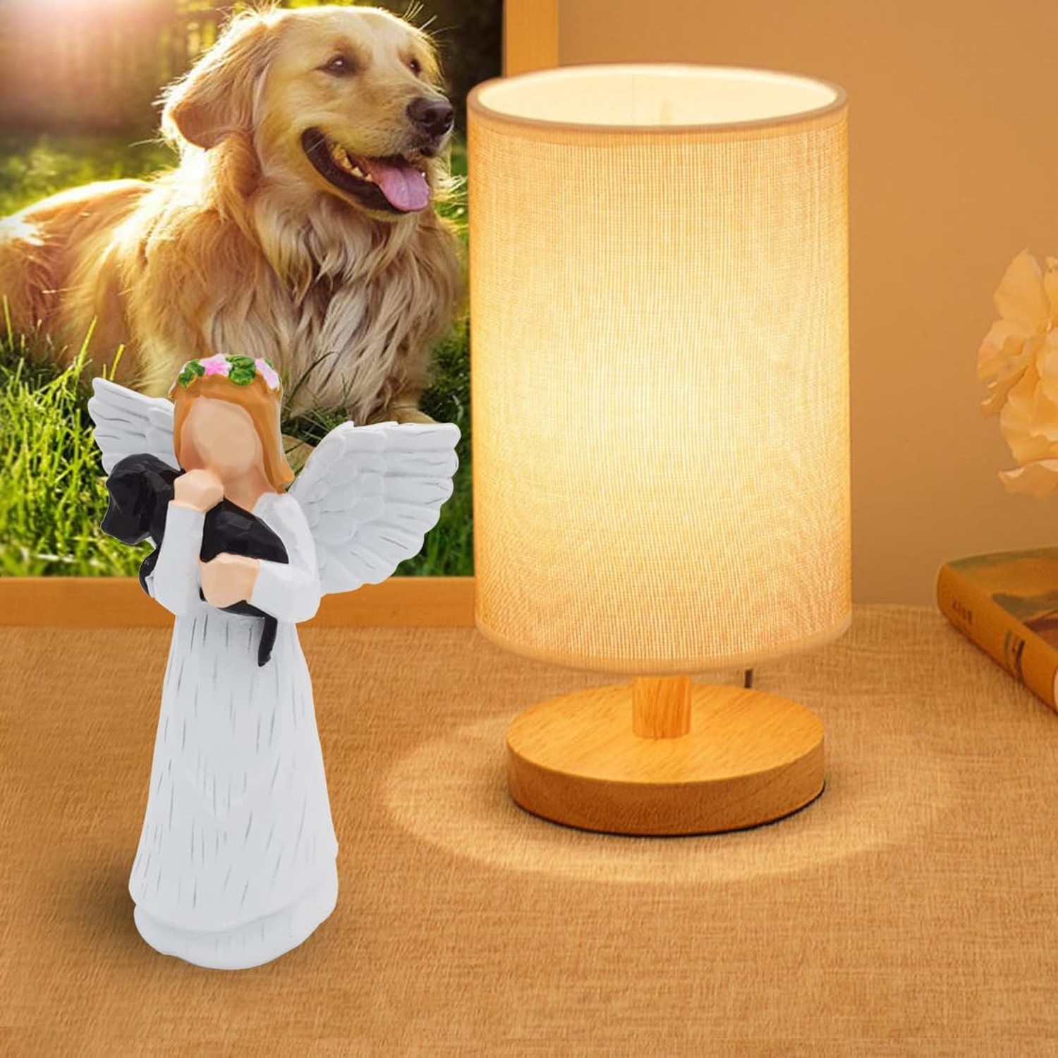 Anrkets Angel of Friendship Pet Memorial Gift – Dog Remembrance Angel Figu