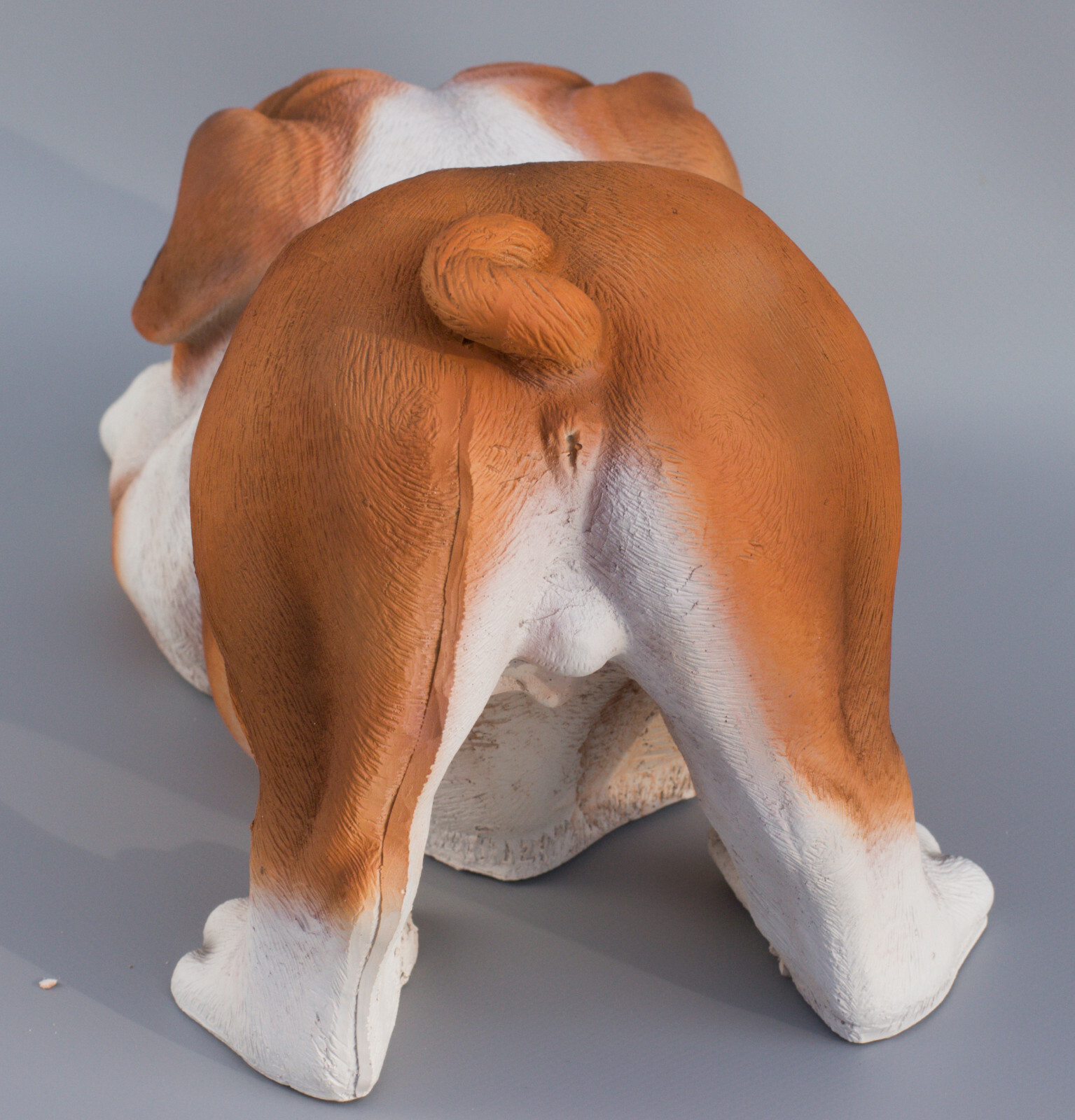 Dog Cremation Urn Pet Ashes English Bulldog Statue Memorial Grave Ornament Small
