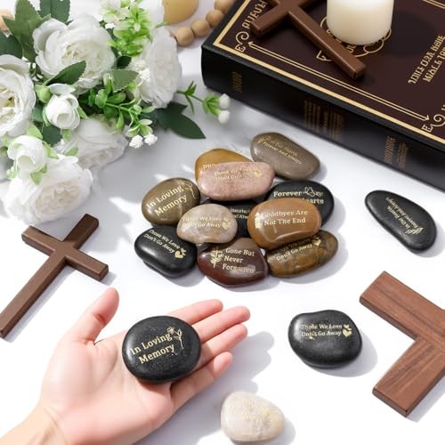 Pcs Memorial Stone 1.97 Inch Celebration of Life 1.97 inches 72 Deep Color