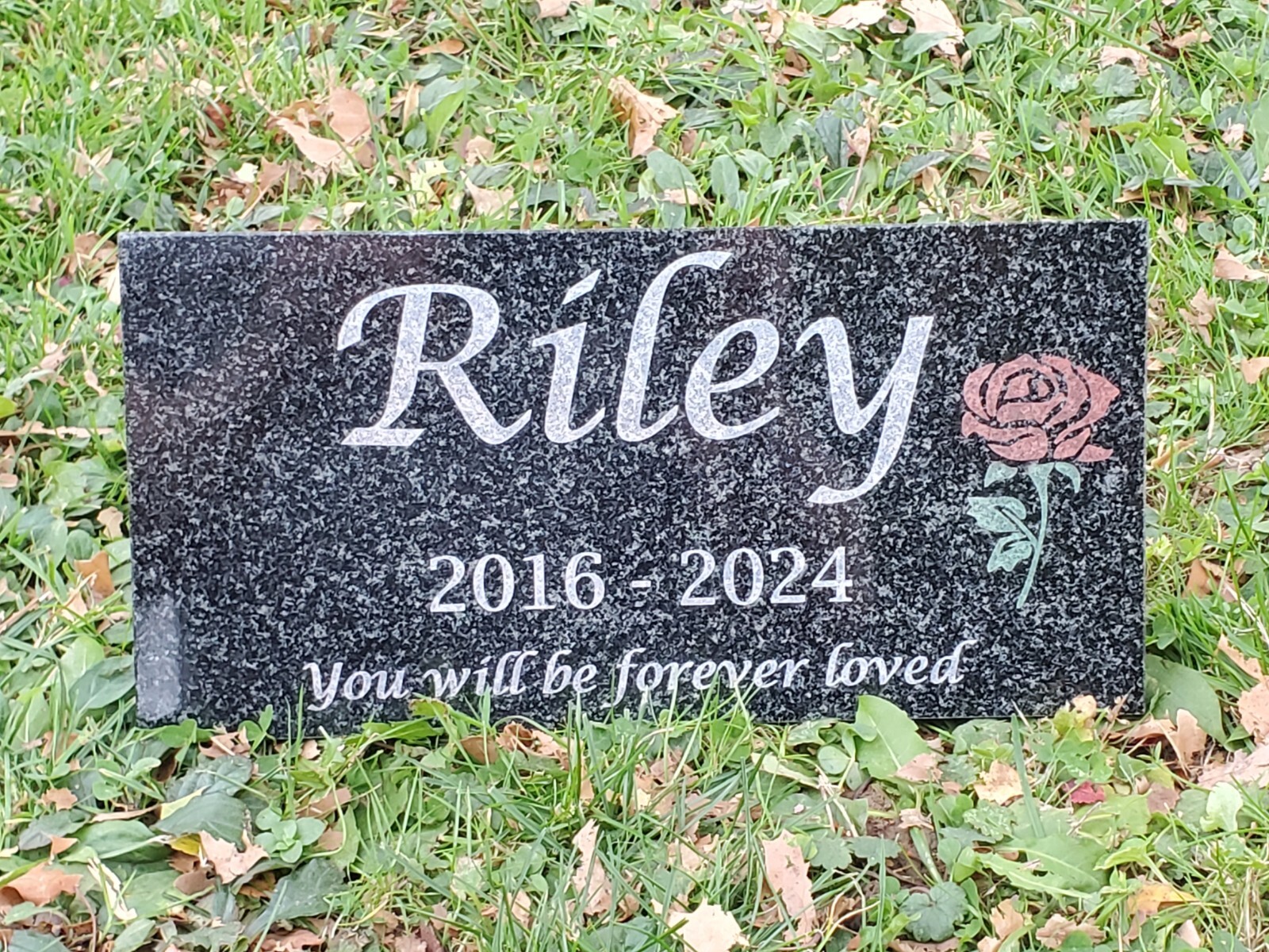 Memorial Headstone Grave Stone Plaque Marker Custom Loved Ones Pet Loss Gift t6