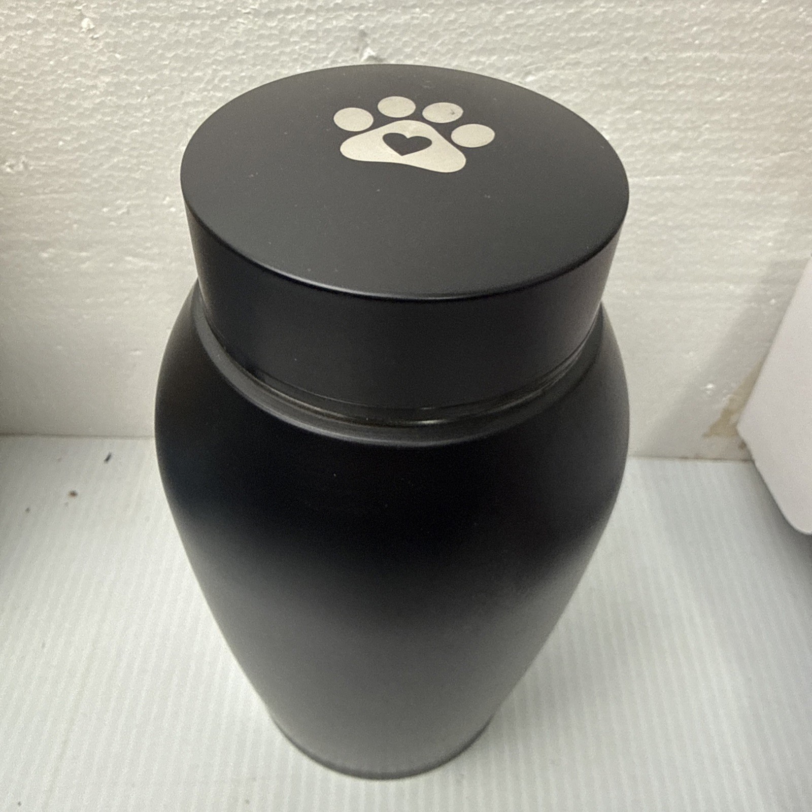 Stainless Steel Pet Cremation Urn Black Sealed Funeral Urn Small Animals US