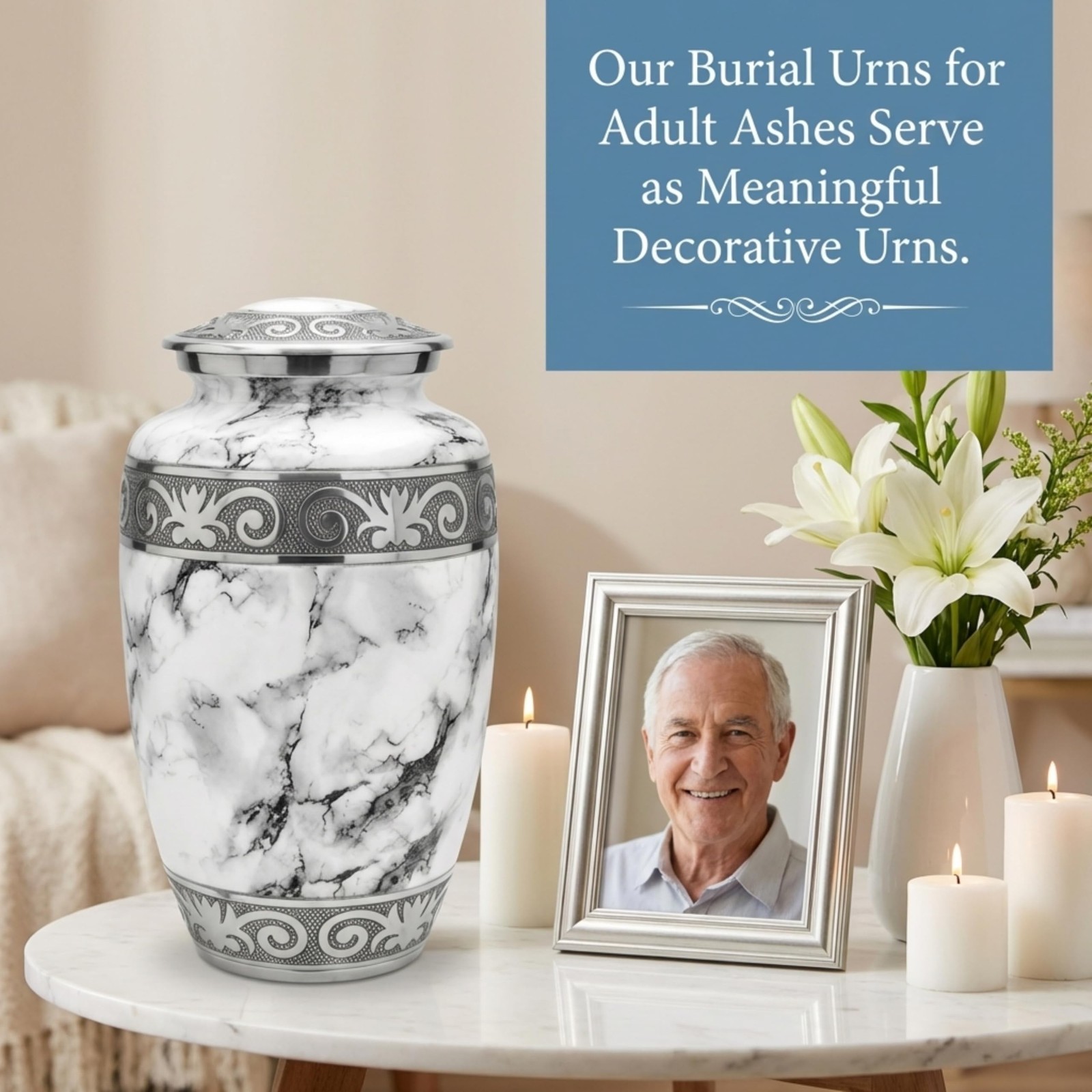 Urn for Ashes Adult Male – Cremation Urn for Human Ashes Adult, Large 200