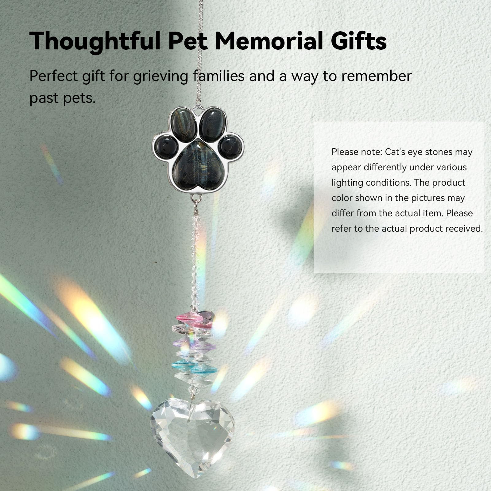 Dog Memorial Gifts, Pet Memorial Suncatcher, Loss of Dog Sympathy Gift