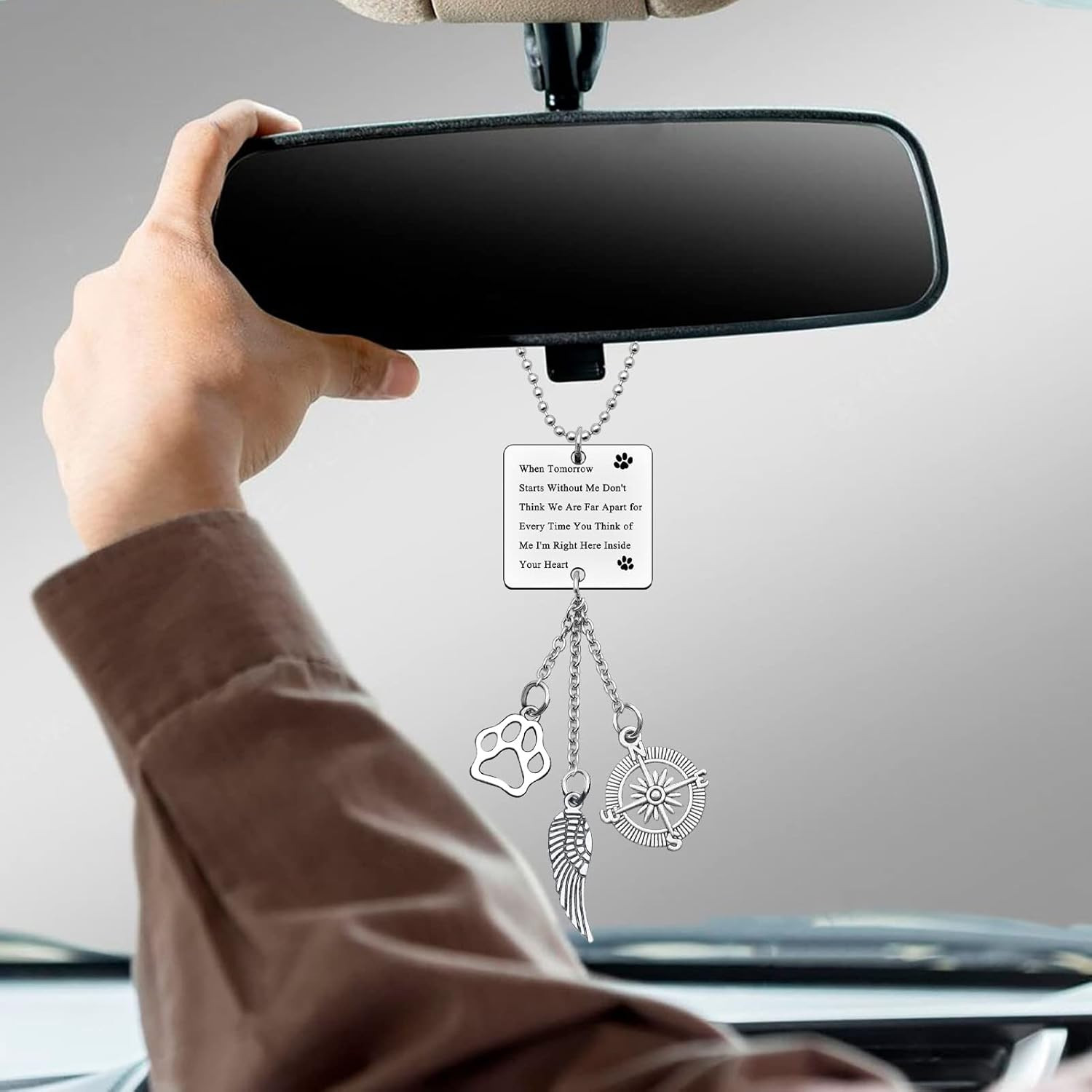 Loss of Pet Gifts Hanging Ornaments Car Pendant for Home Vehicle Dog Memorial Gi