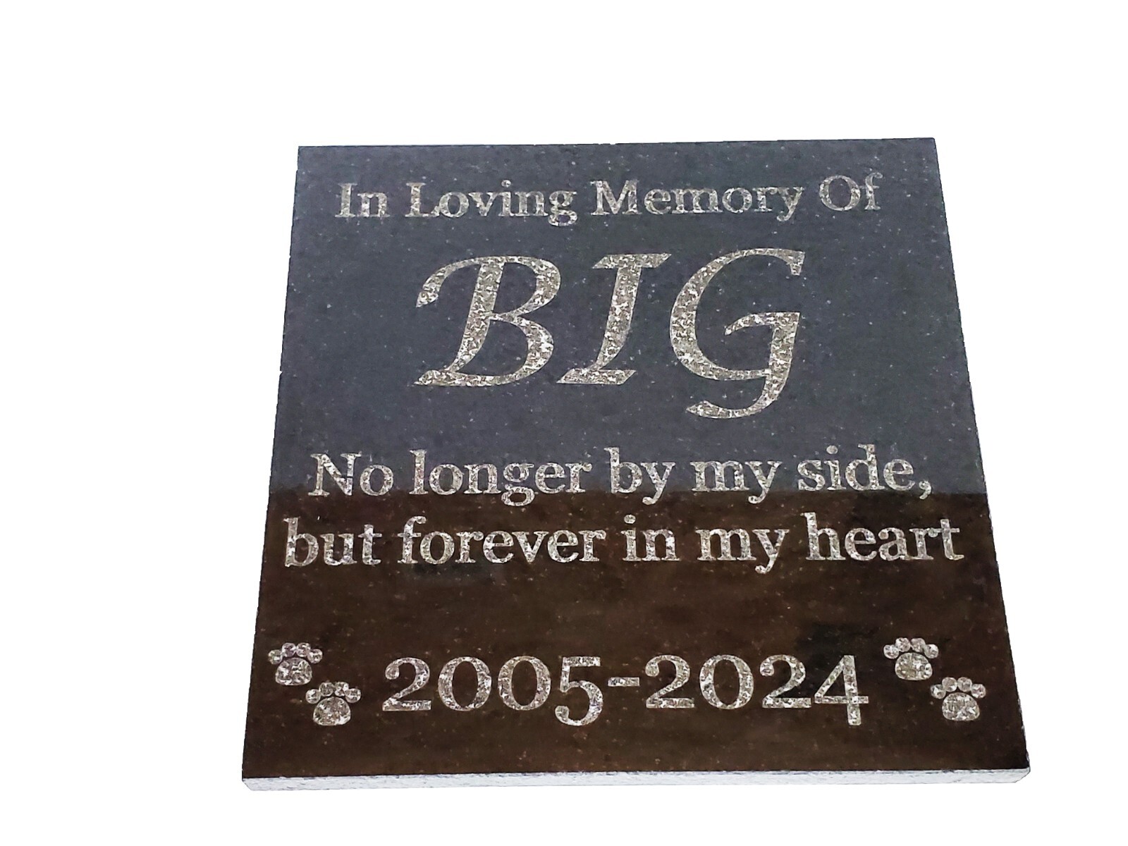 Pet Memorial Grave Stone Garden Marker for Dog or Cat Personlized Headstone d3