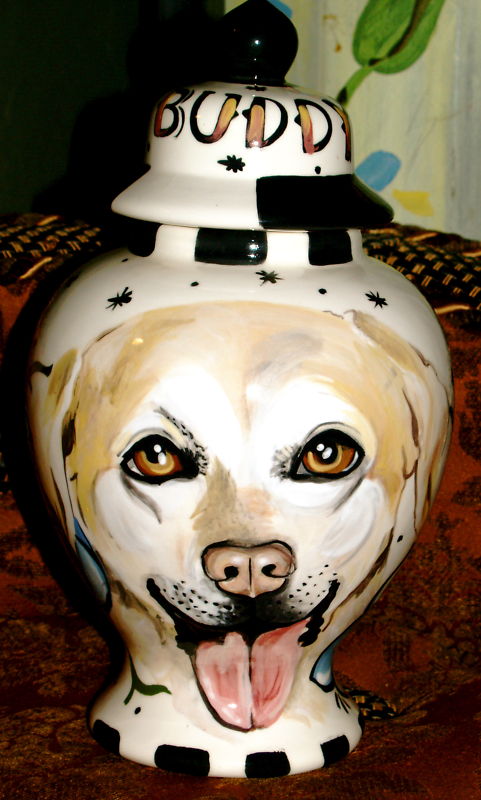 Custom ANY BREED Pet DOG urn cremation Golden Retriever