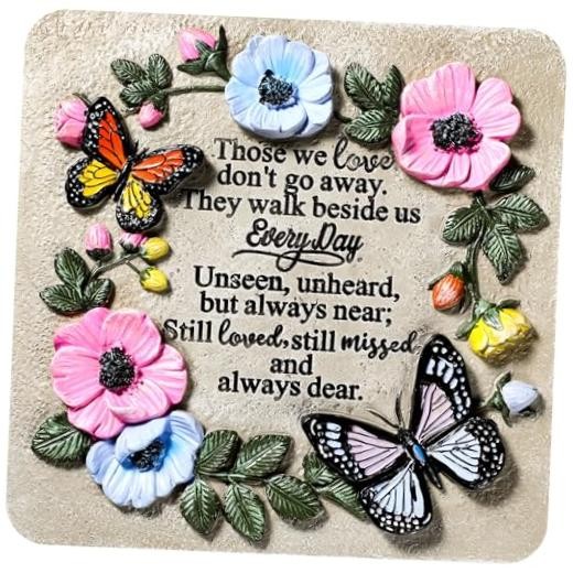 Blosssound Memorial Garden Stone Gifts for Loss of Loved One 9.8 Inch Sympathy