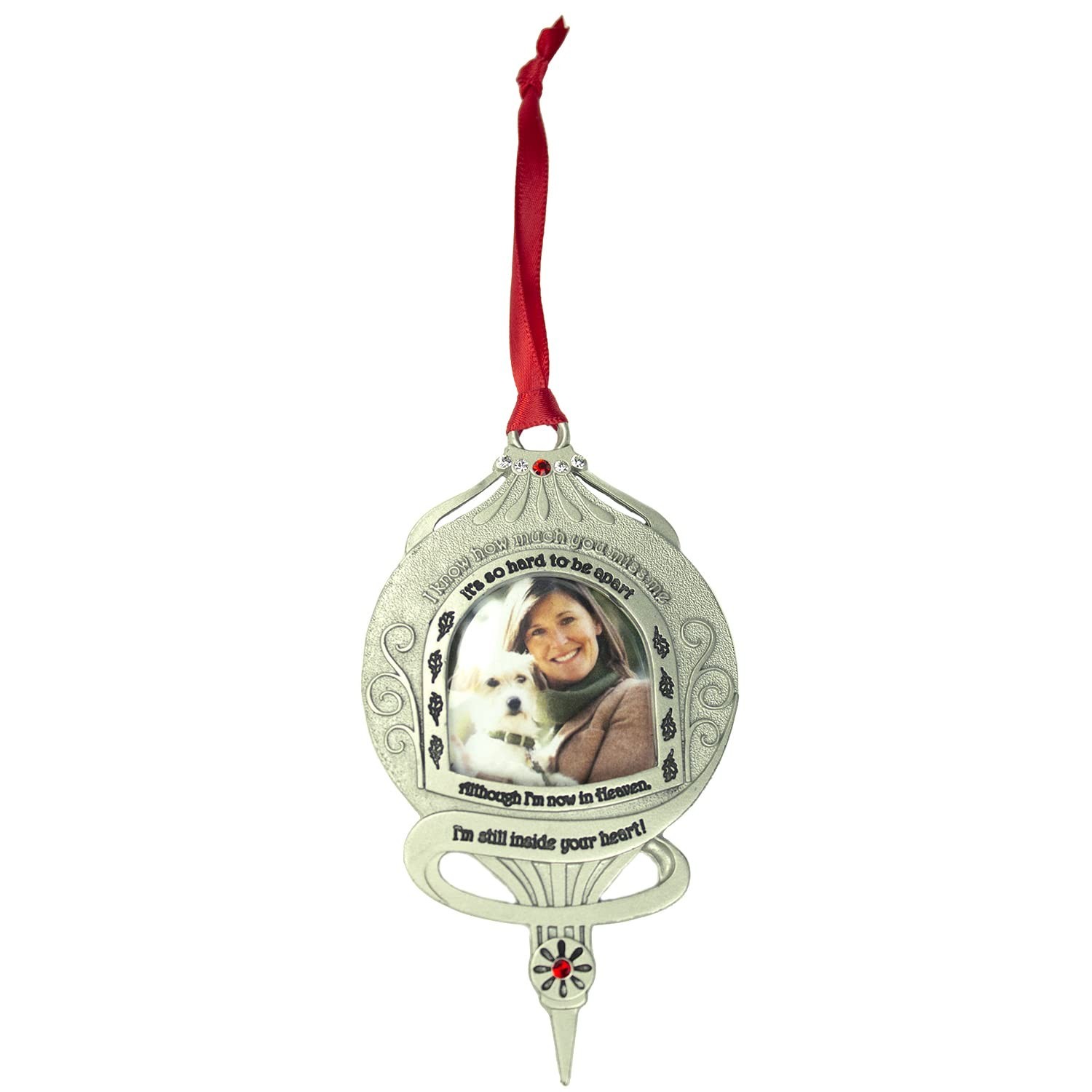 Memorial Photo Frame Ornament – Still Inside Your Heart, Christmas Memorial O…