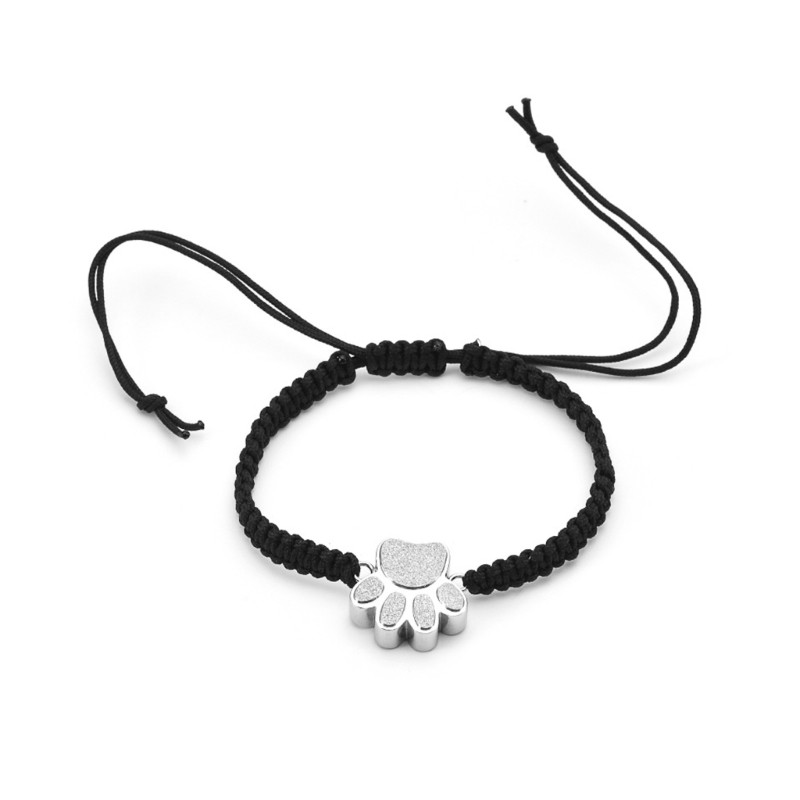 Cremation Jewelry Urns Bracelet for Pet Ashes Cats Dog Paws Pendants Bangles