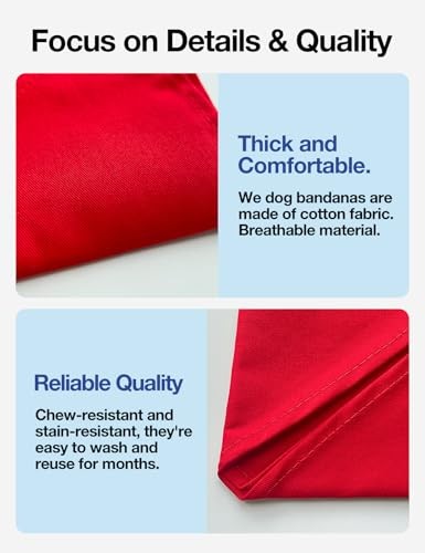 Pup of Honor Dog Bandana, Dog Wedding Bandana Pet Scarf Red Pup of Honor