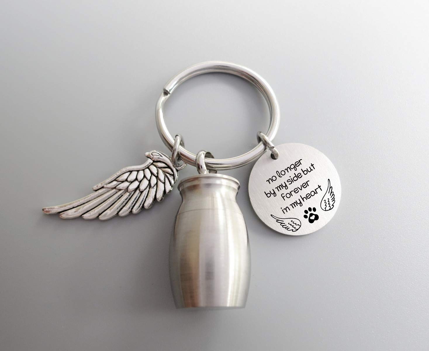 Small Cremation Urn for Pet Ashes Mini Memorial Holder Key Chain Keepsake