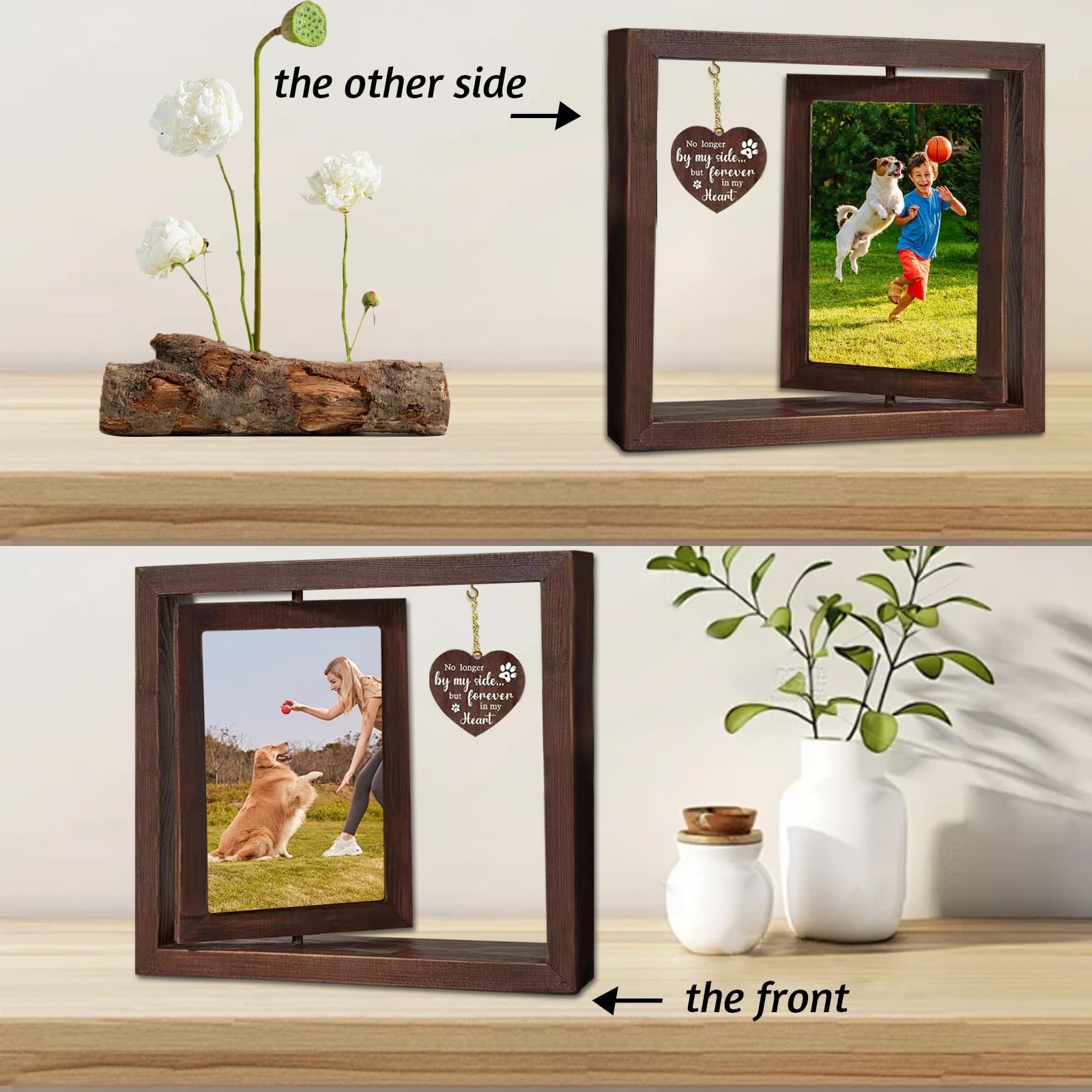 Bigladious Dog Memorial Gifts Picture Frame Pet Memorial Gifts For Loss