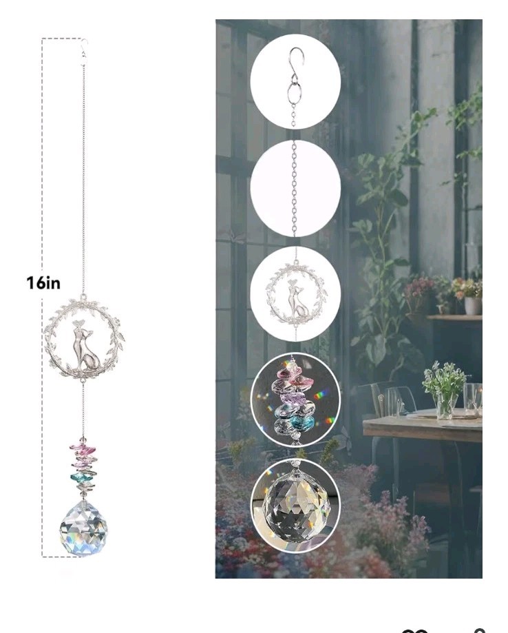 Cat Memorial Suncatcher Gifts, Thoughtful Pet Sympathy for Remembrance Bereav…