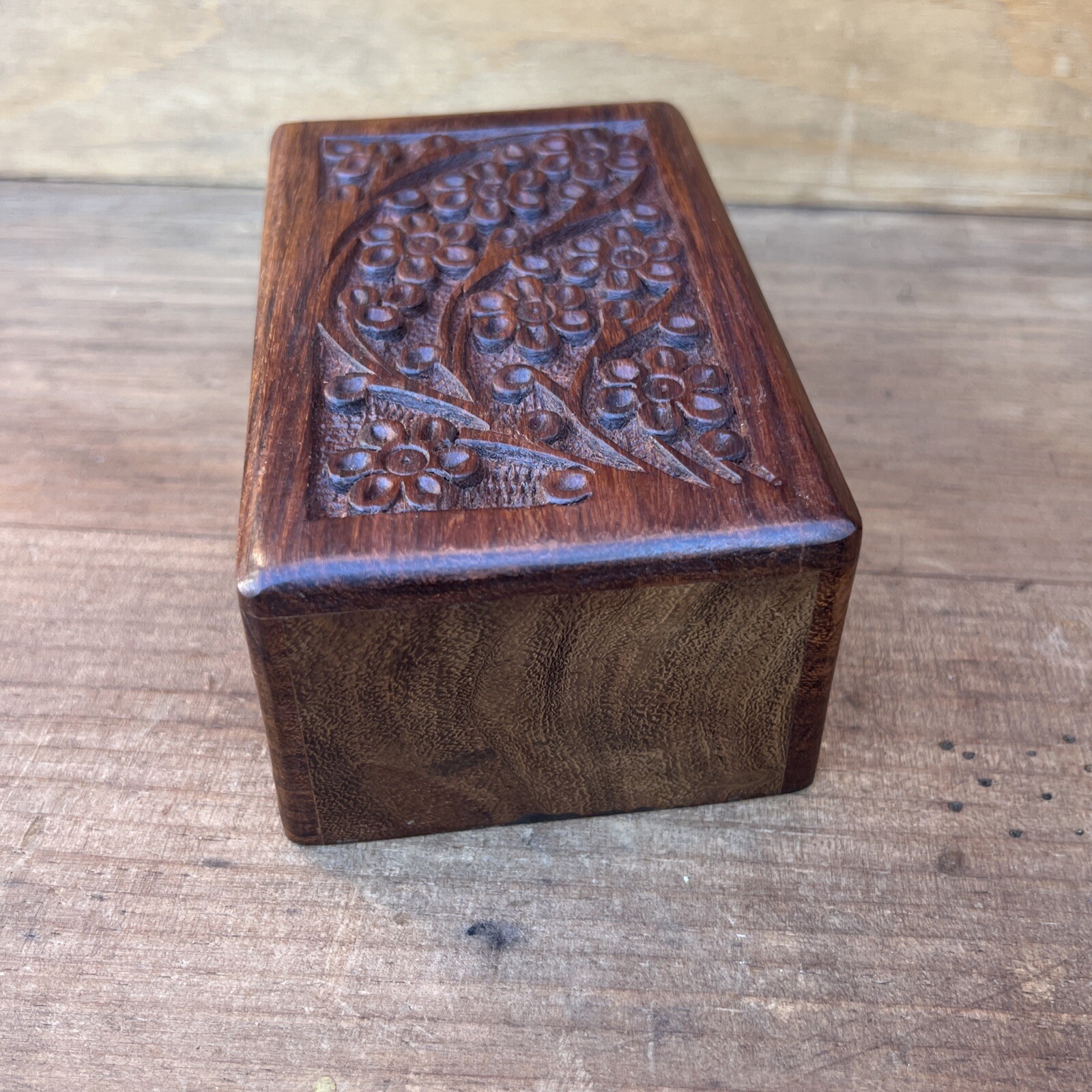 Tree of Life Pet Urn SMALL Keepsake Engraved Wooden Natural Rosewood Box