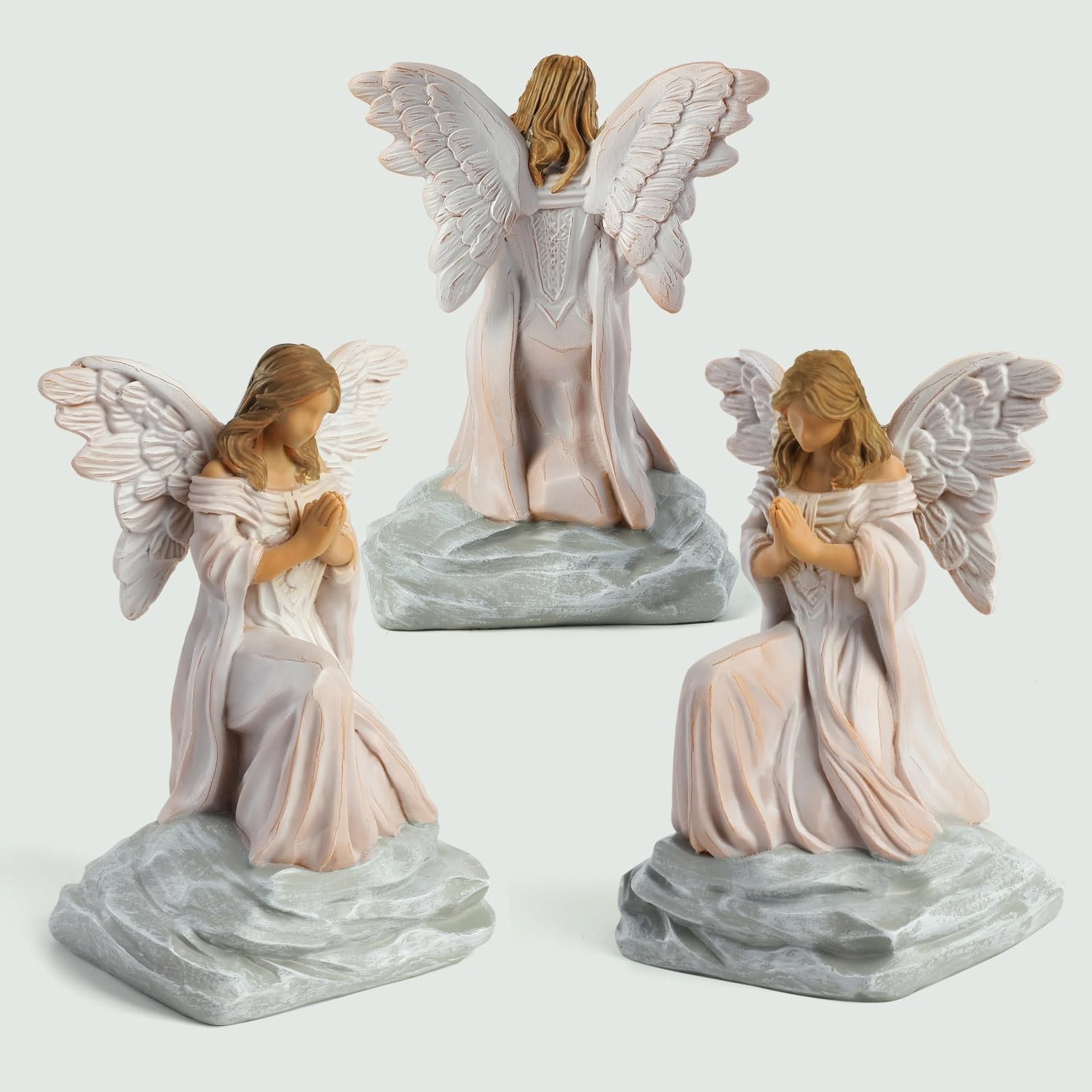 Guardian Angel Statue with Praying Hands – Sympathy, Remembrance, Healing, an…