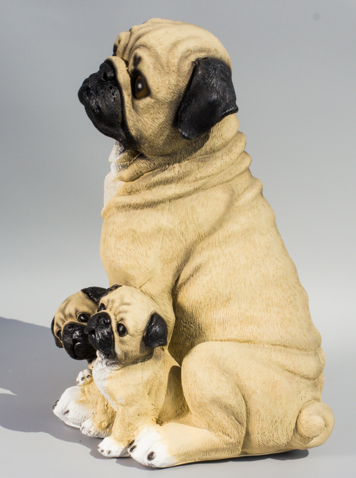 Pug Urn For Dog Ashes Cremation Pet Memorial Statue Grave Figure Family Keepsake