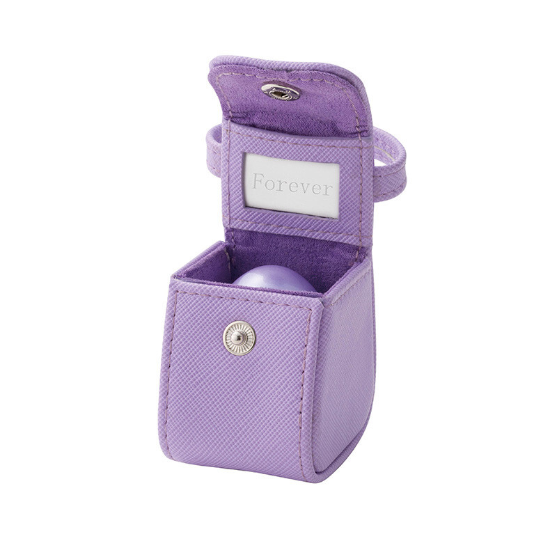 Popo Color:Wisteria Small Keepsake Urn for Human Ashes Brass with Mini Pouch